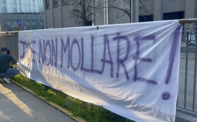 Striscione d’incoraggiamento per Joe Barone al San Raffaele, a Milano arriva anche Commisso