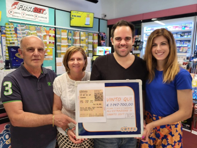 Quarrata, vincita pazzesca al lotto da 1,2 milioni di euro: è la più alta nel 2024 in Italia