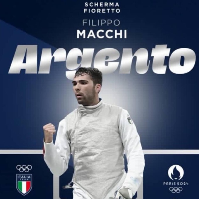Sfuma per poco l’oro per il toscano Filippo Macchi. E’ argento nel fioretto
