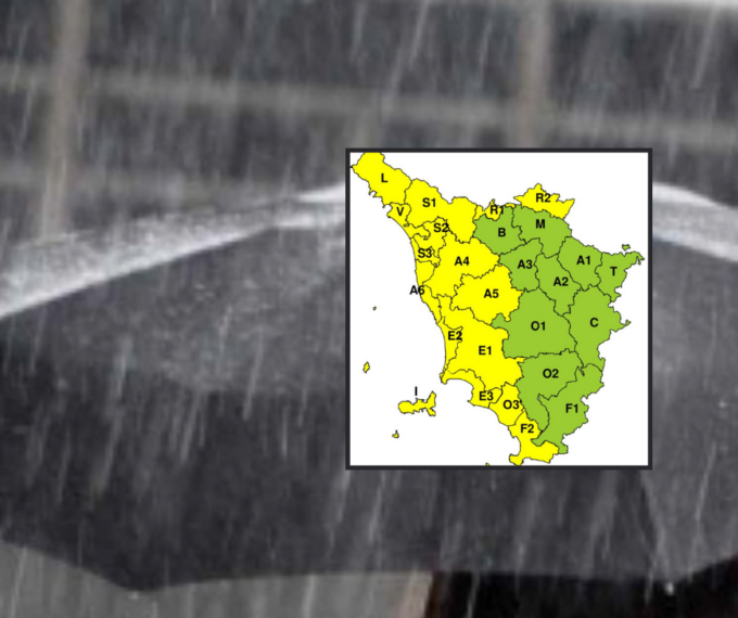 Maltempo Toscana, allerta gialla per forti temporali: precipitazioni dalla costa all’entroterra