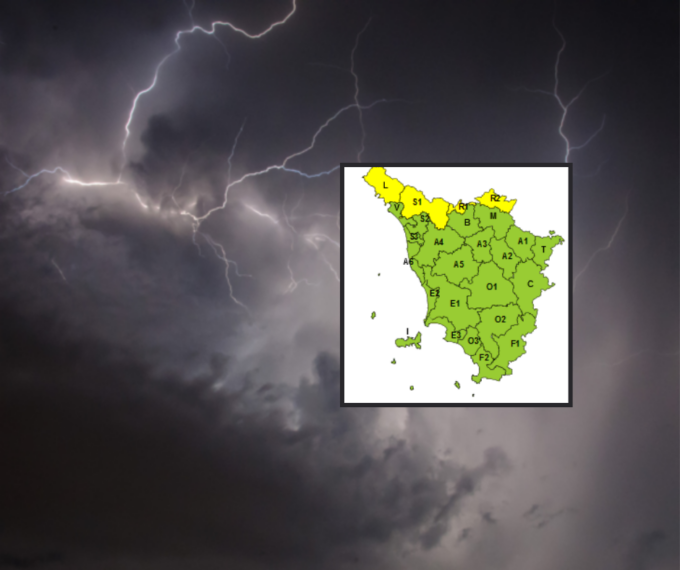 Maltempo Toscana, perturbazione in arrivo. Allerta gialla per pioggia e vento fino alle 16: le zone interessate