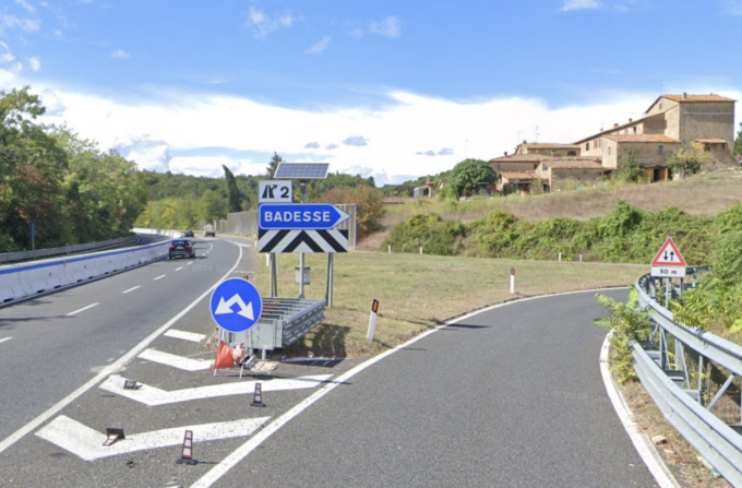 Lavori di ripristino della pavimentazione, raccordo Siena-Firenze chiuso tra Badesse e Siena Nord