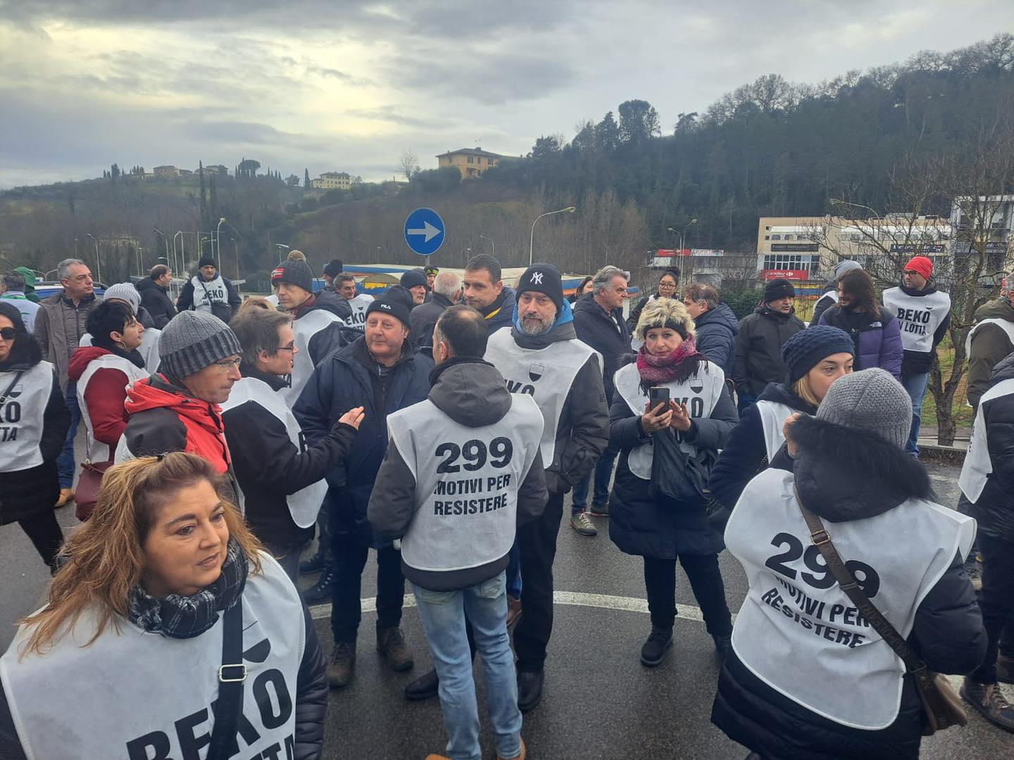 beko siena manifestazione corteo