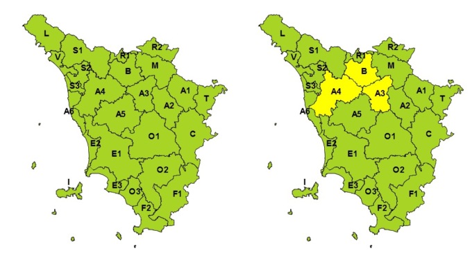 Toscana, in arrivo aria fredda: allerta gialla per vento forte nel centro nord