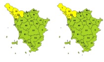 Maltempo, allerta gialla per pioggia forte sulla Toscana settentrionale