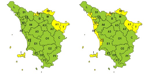 Toscana, perturbazione in arrivo: venerdì 3 gennaio codice giallo per vento e mareggiate