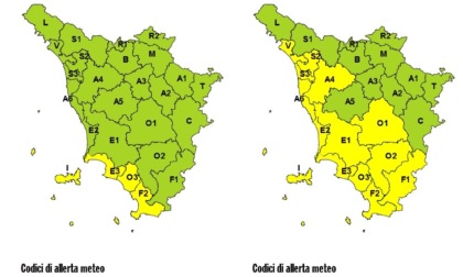 Pioggia e temporali: scatta il codice giallo in Toscana