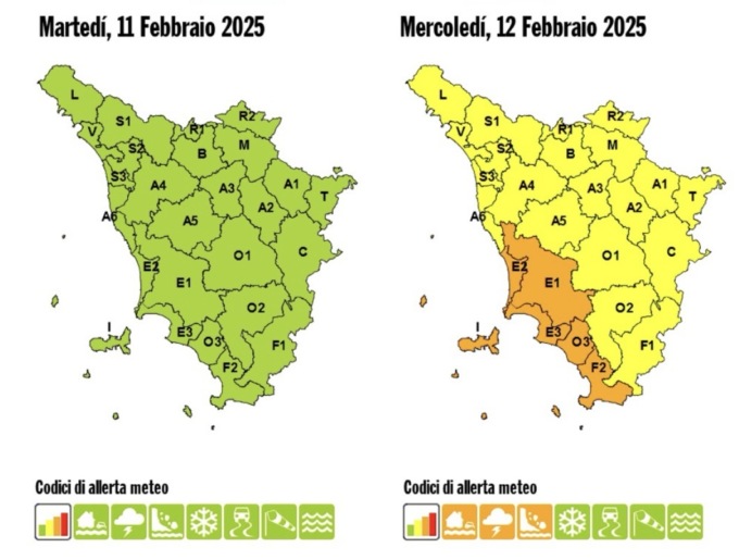 Allerta arancione: scuole chiuse in province Livorno, Pisa e Grosseto