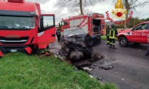 Schianto a Certaldo tra auto e camion: conducente portato a Careggi in codice rosso