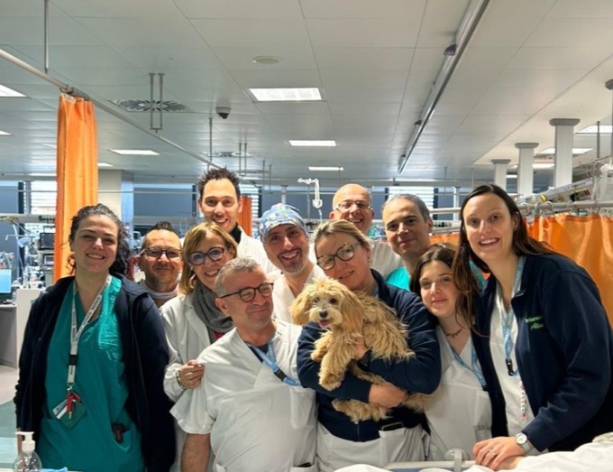 Ricoverata in terapia intensiva chiede di riabbracciare il suo amato cane Milo: momento di pura emozione all’ospedale di Prato