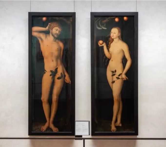 Uffizi, riuniti Adamo ed Eva di Cranach