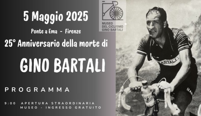 Firenze celebra Gino Bartali: il 5 maggio evento speciale per i 25 anni dalla scomparsa