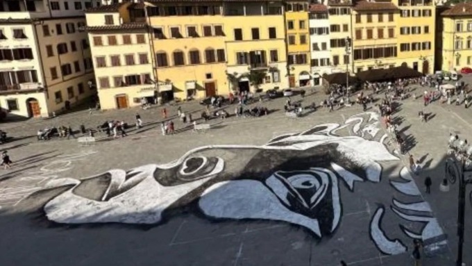 Volto del David di Michelangelo in S. Croce