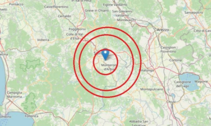 Terremoto nell'Aretino: scossa di magnitudo 3.2
