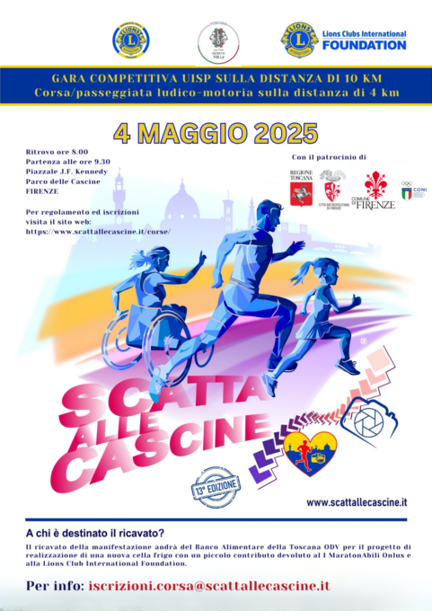 “Scatta alle Cascine”, domenica 4 maggio torna la corsa podistica
