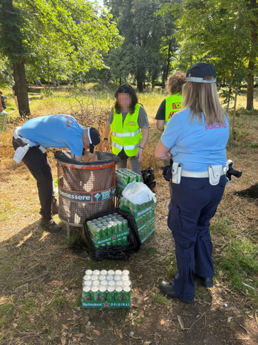 Cascine: sequestrati oltre 800 lattine di birra e 10 kg di carne pronta per il barbecue