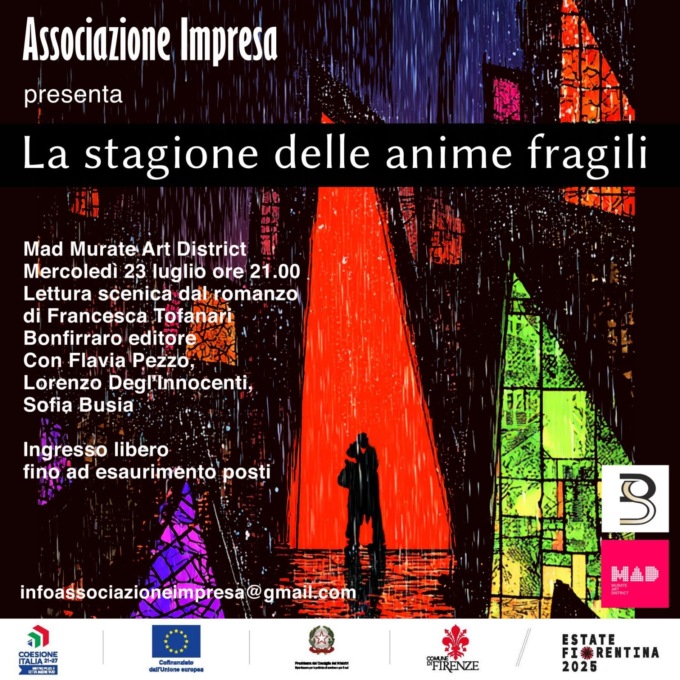 Estate Fiorentina, un laboratorio e una lettura scenica per raccontare le emozioni