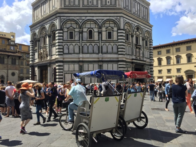Caddy e risciò, a Firenze stop nell’area Unesco