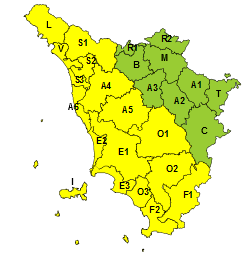 Rischio temporali forti, nuovo codice giallo