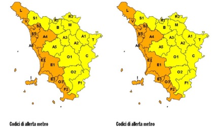 Maltempo, scatta l'allerta arancione su costa e Arcipelago
