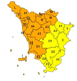 Perturbazione in arrivo, l’allerta diventa arancione