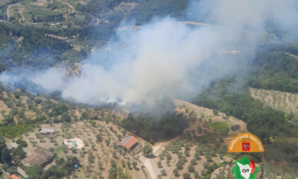Due incendi boschivi nel Pratese, a Cerreto e a Schignano