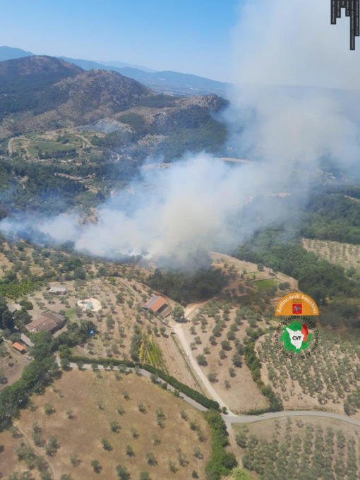 Due incendi boschivi nel Pratese, a Cerreto e a Schignano