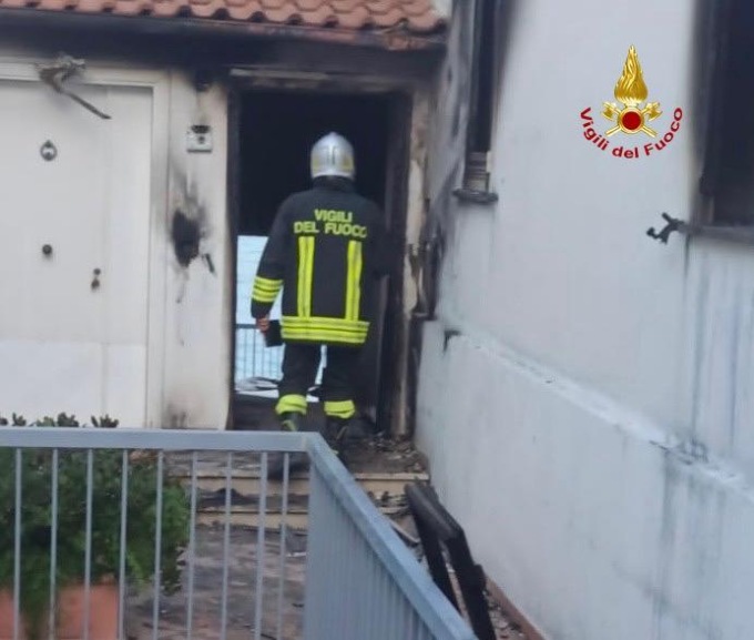 Incendio in appartamento ad Ansedonia