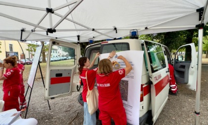 Ordigno bellico, gazebo per informare la popolazione