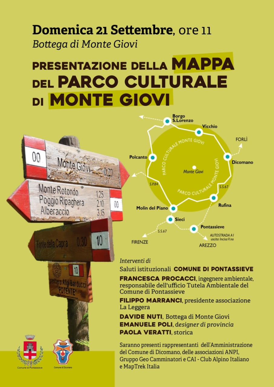 Monte Giovi, ecco la nuova carta dei sentieri