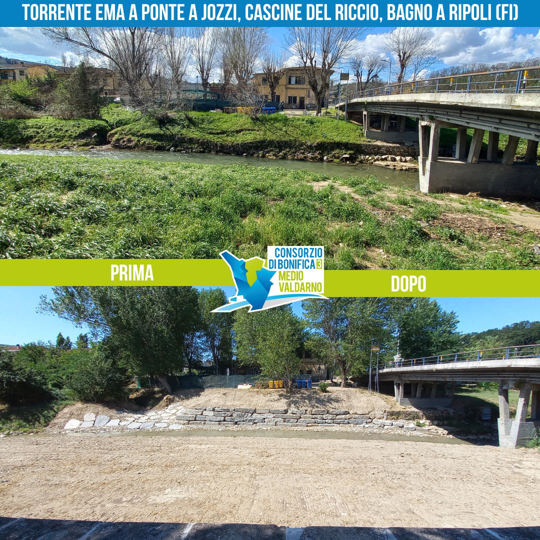 Torrente Ema più sicuro a Cascine del Riccio