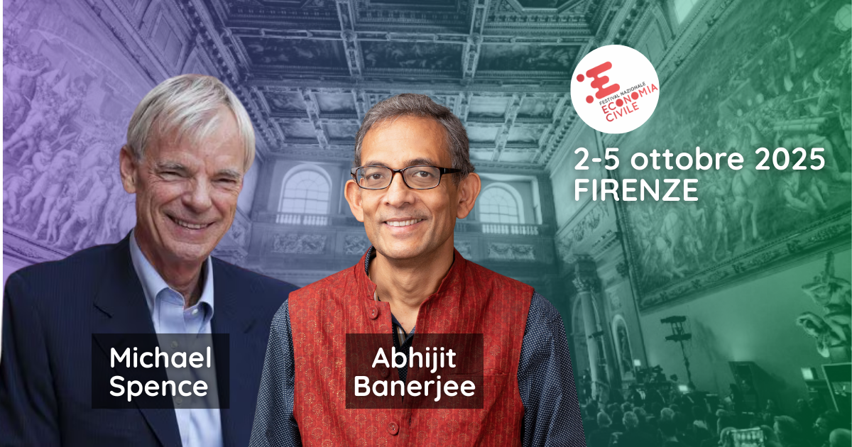 Due Premi Nobel al Festival Nazionale dell’Economia Civile 2025