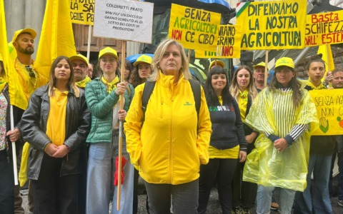 Agricoltori in piazza a Firenze contro le speculazioni sul grano