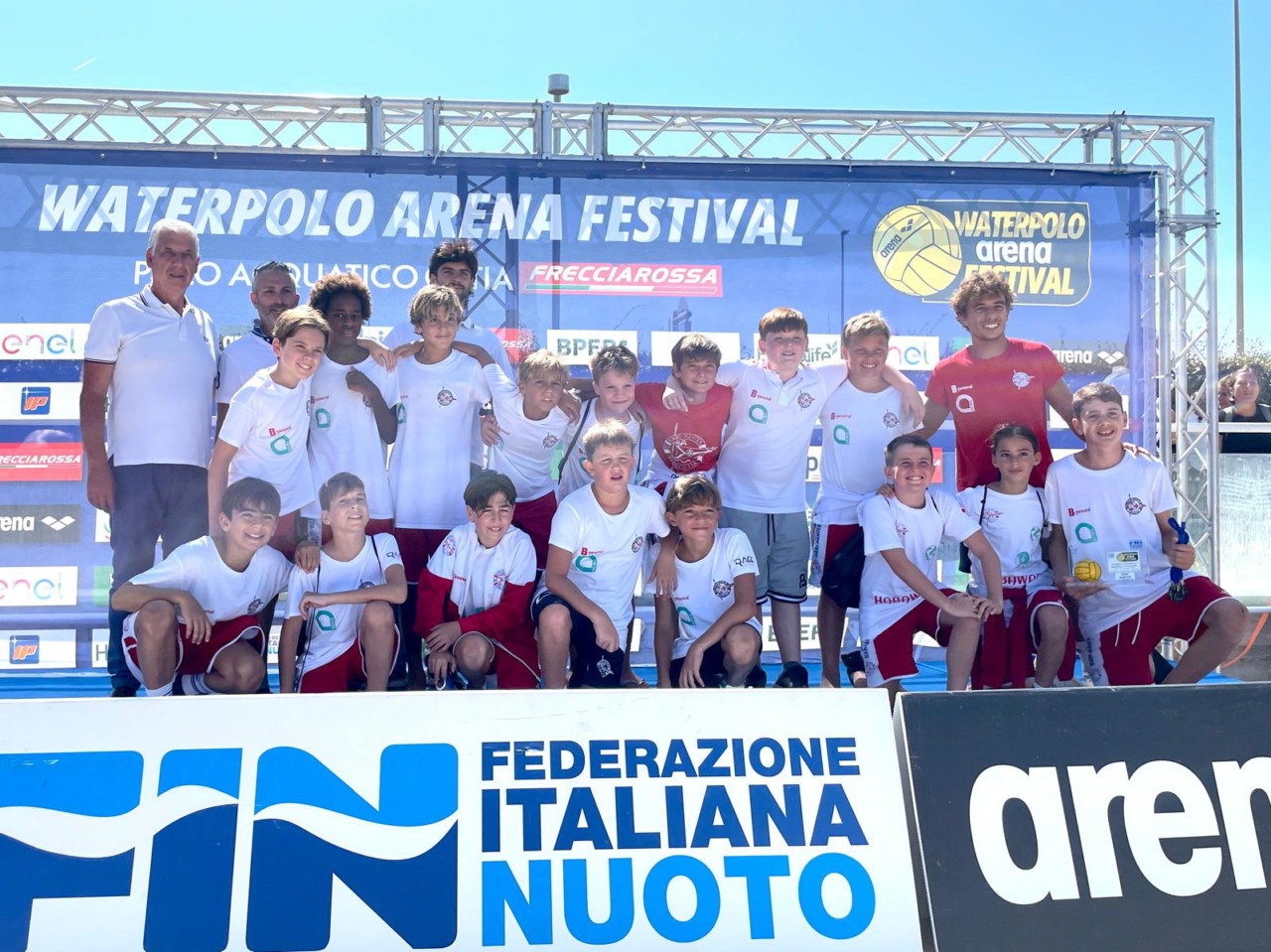 Rari Nantes, l’Under 12 sedicesima al Waterpolo Arena Festival