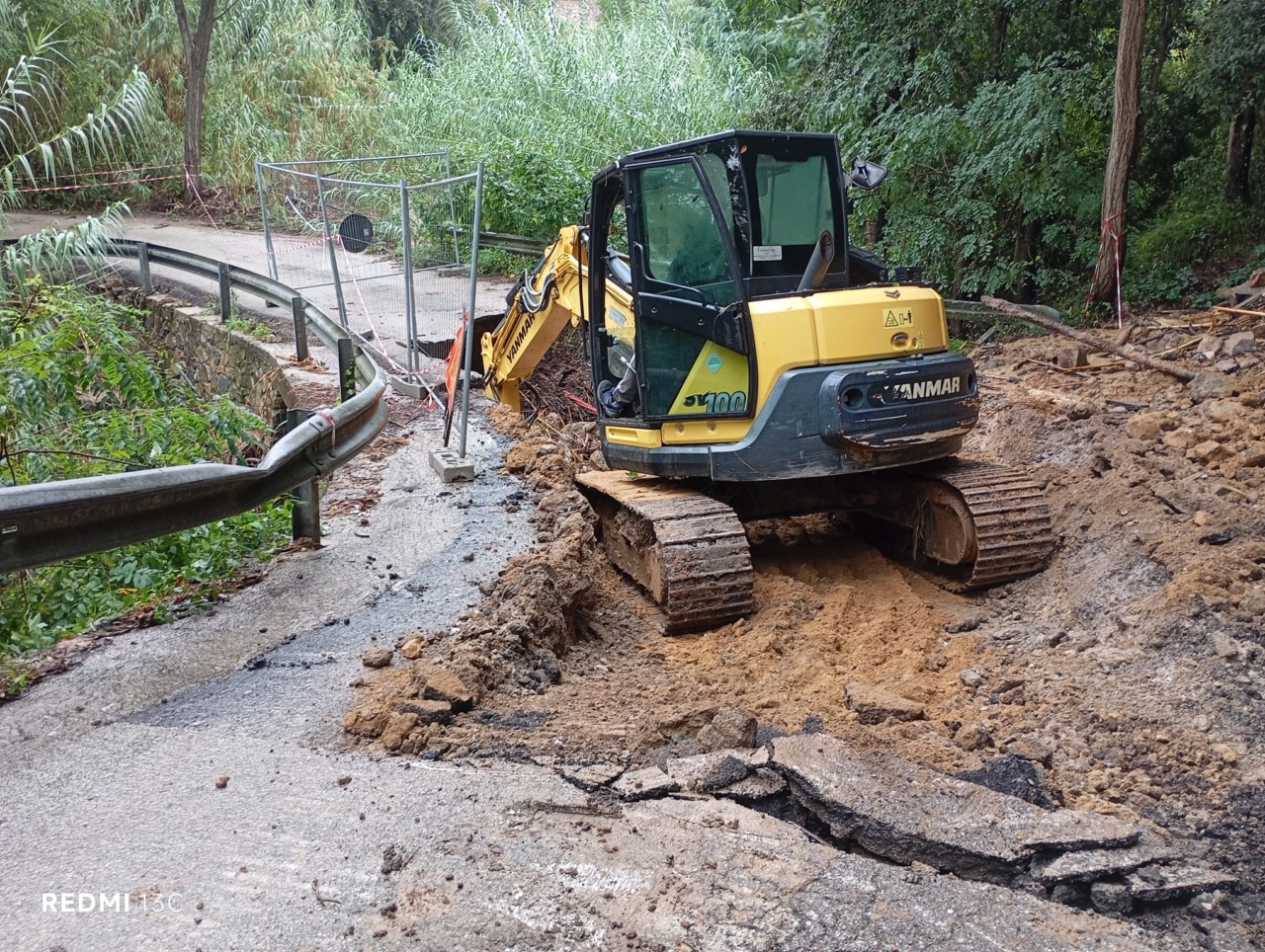 Maltempo all’Elba, al lavoro sulla SP 24 a Procchio