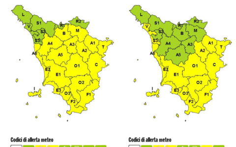 Maltempo, prorogato codice giallo per temporali