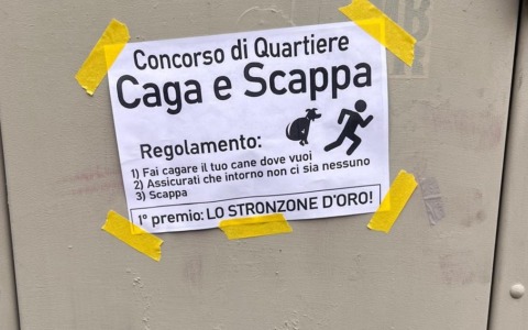 Proprietari di cani incivili, in San Frediano cartelli ironici