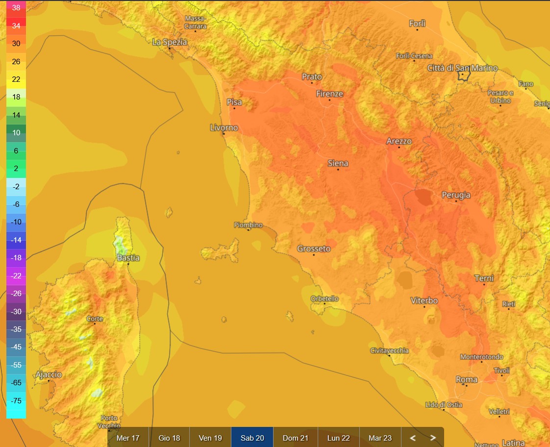 Meteo, in Toscana torna l’estate, poi rischio nubifragi