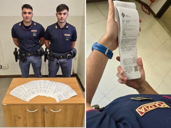 False multe, sorpreso presunto autore