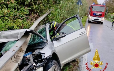 Incidente tra quattro auto sulla statale 61bis