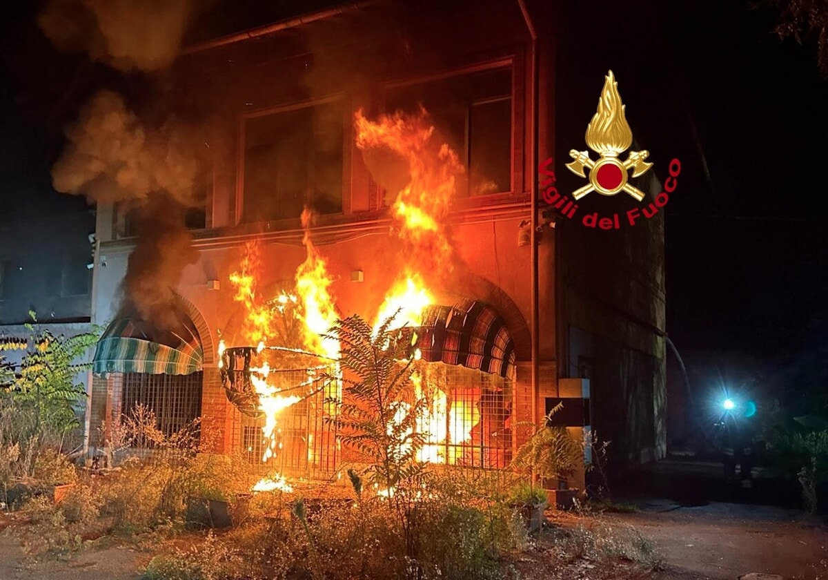 Fiamme alle Mulina. Nessun ferito