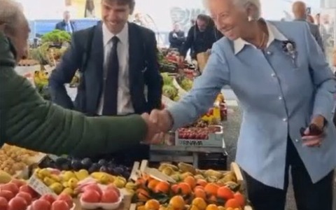 Christine Lagarde tra i banchi di Sant’Ambrogio