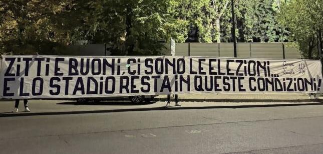 Elezioni e stadio Franchi: la protesta dei tifosi della Fiorentina