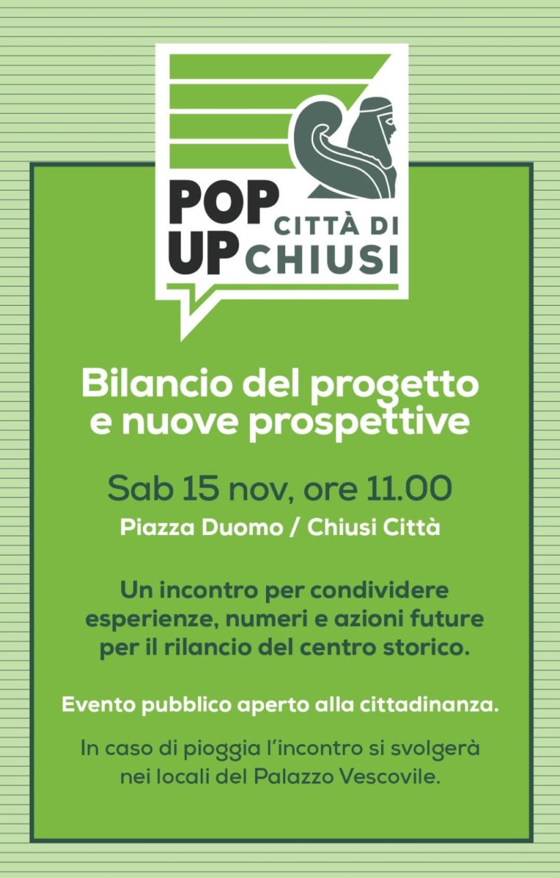 Chiusi (Siena), un incontro per parlare della riqualificazione del centro storico