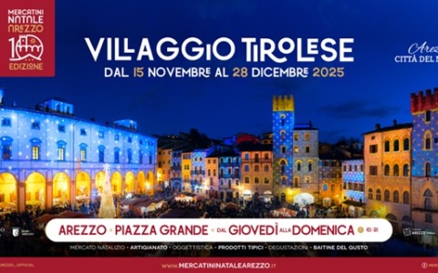 Dal 15 novembre 2025 il più grande villaggio tirolese d’Italia torna ad Arezzo