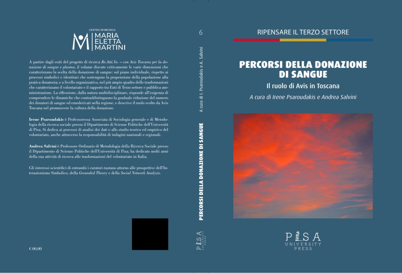 Sangue, ecco il libro con le esperienze dei donatori Avis Toscana