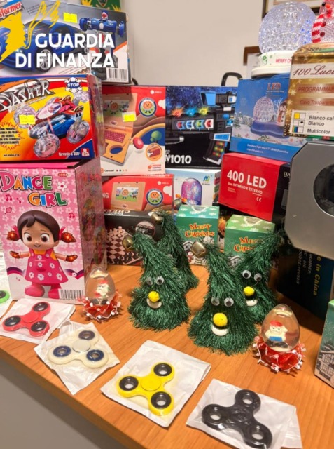 Alcuni dei prodotti sequestrati