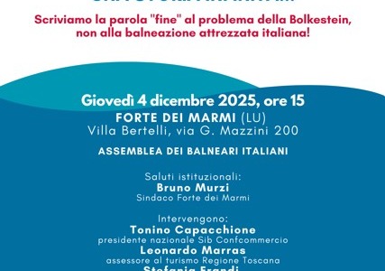 Futuro delle concessioni demaniali marittime, assemblea dei Balneari Italiani a Forte dei Marmi