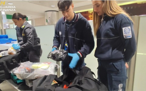 Aeroporto di Firenze, sequestri di droga, contanti e merce illegale: controlli record nel 2025