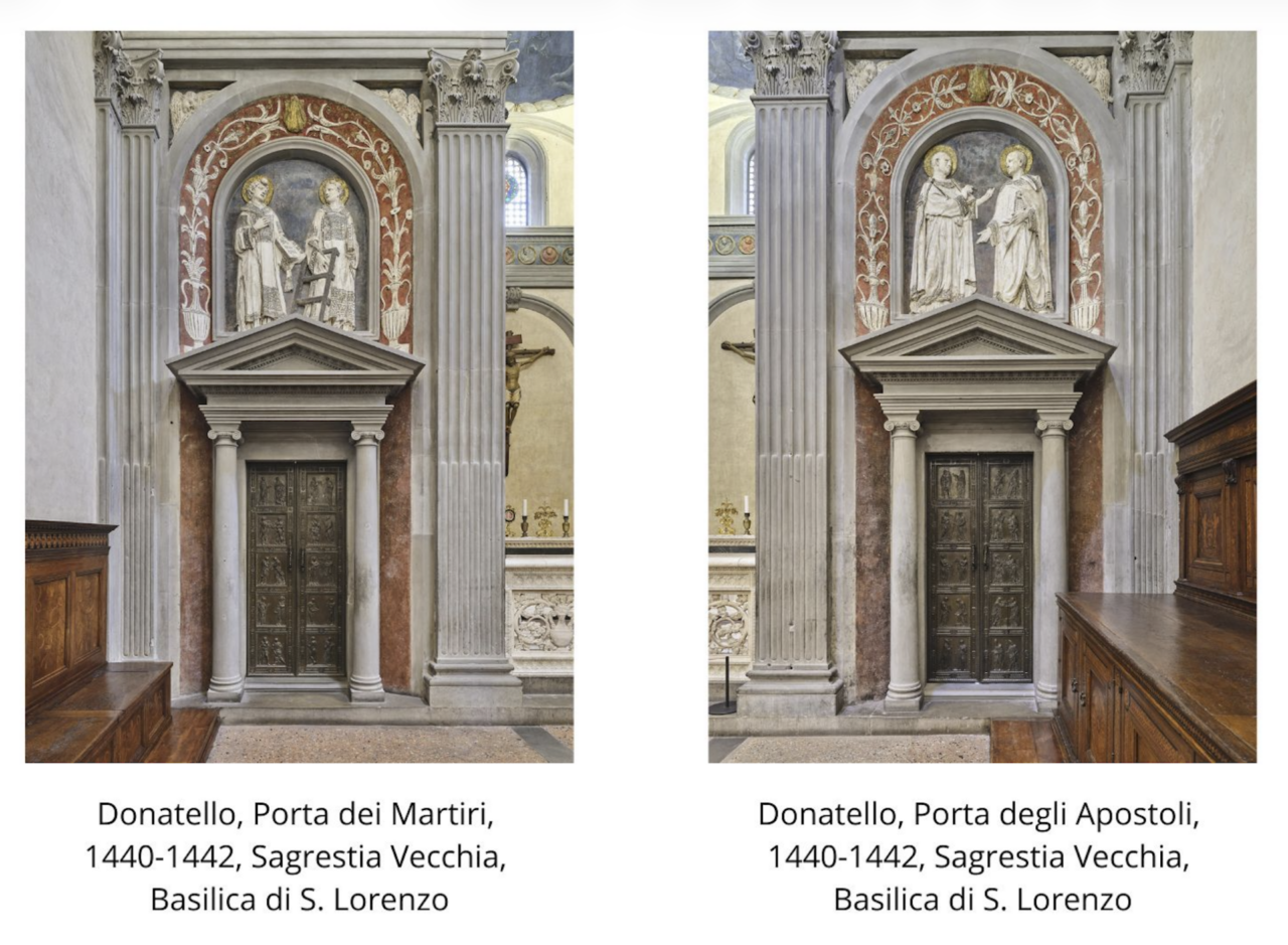 San Lorenzo ritrova i suoi capolavori: tornano in Sagrestia Vecchia le porte bronzee di Donatello